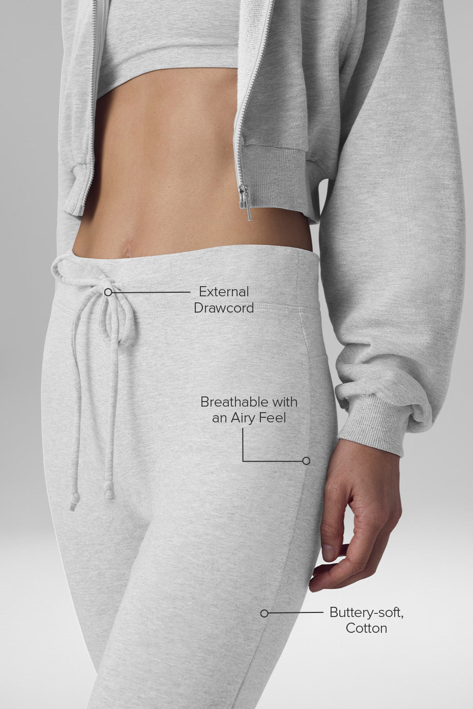 Sway Bootcut Sweatpant - Athletic Heather Grey