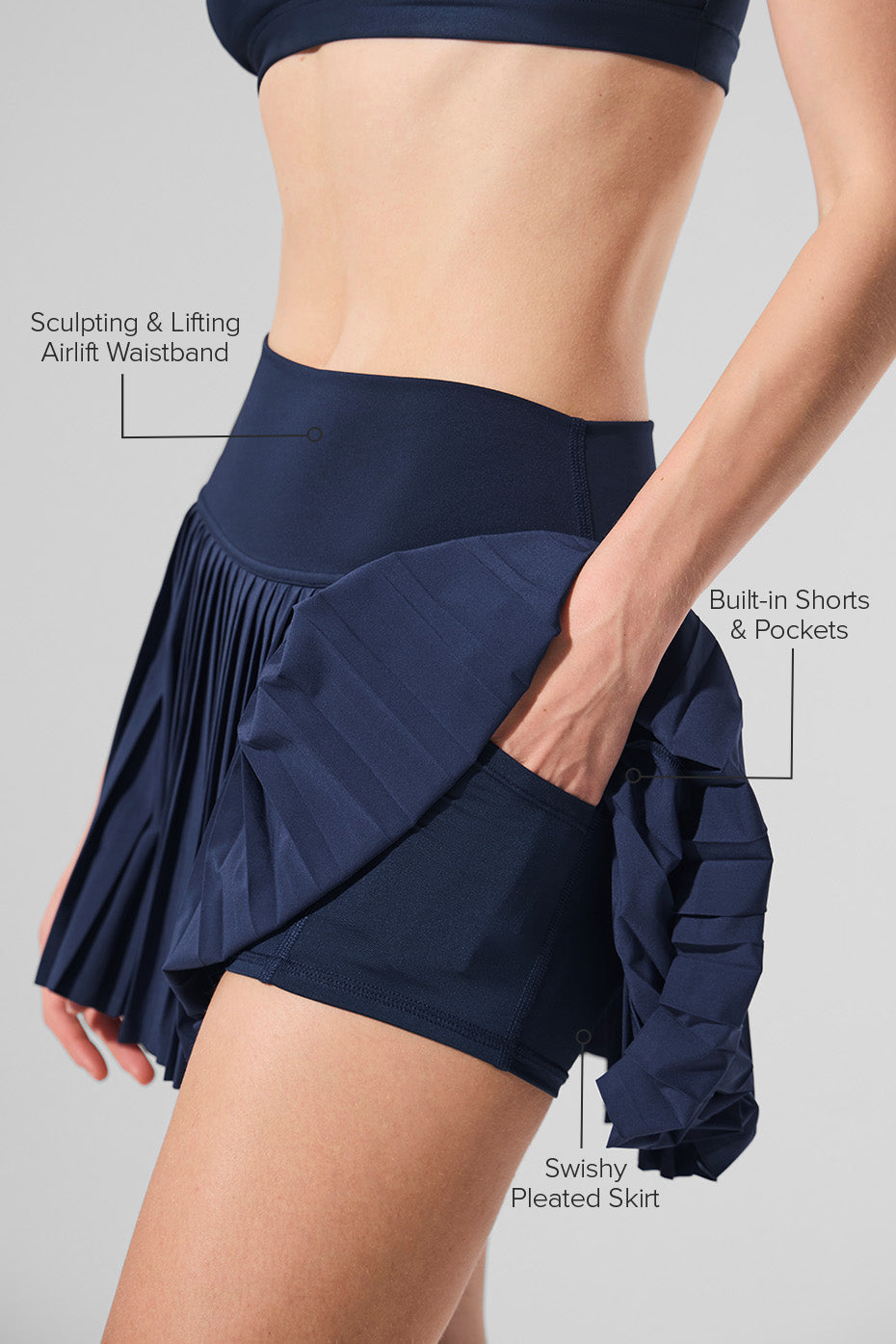 Grand Slam Tennis Skirt - Navy