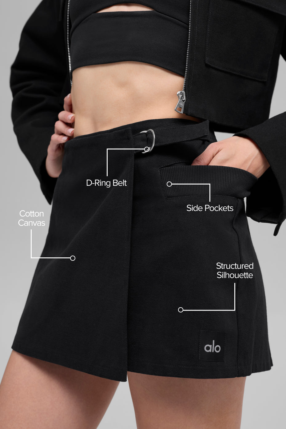 Main Character Mini Skirt - Black